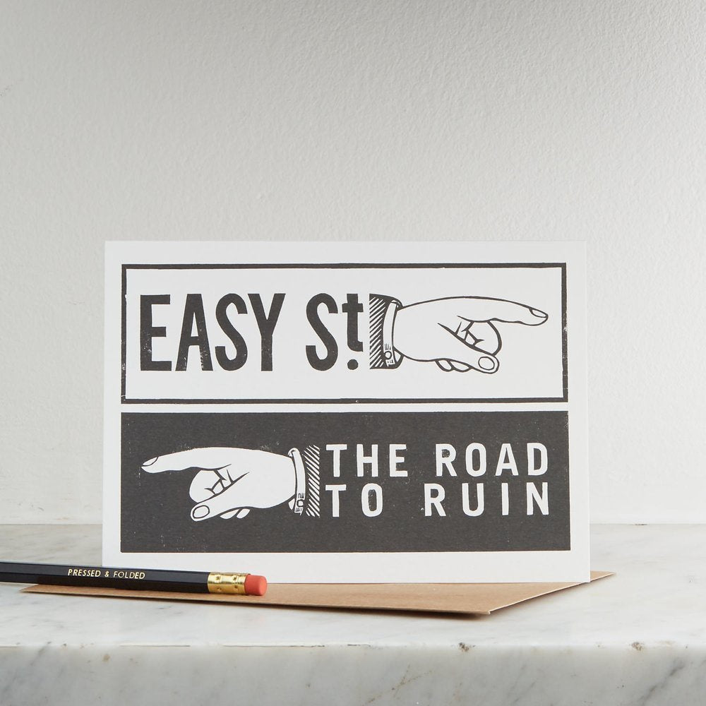 Easy Street/Road to Ruin Card