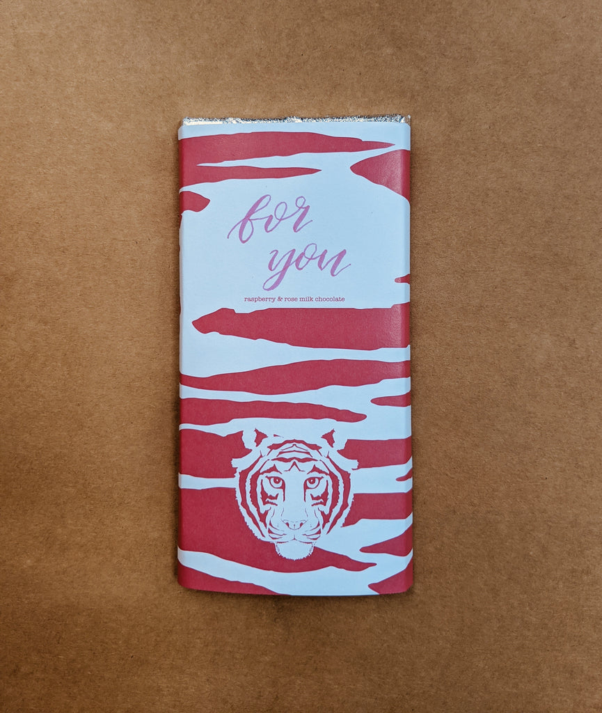Paper Tiger Raspberry & Rose Milk Chocolate BarPersonalised For You