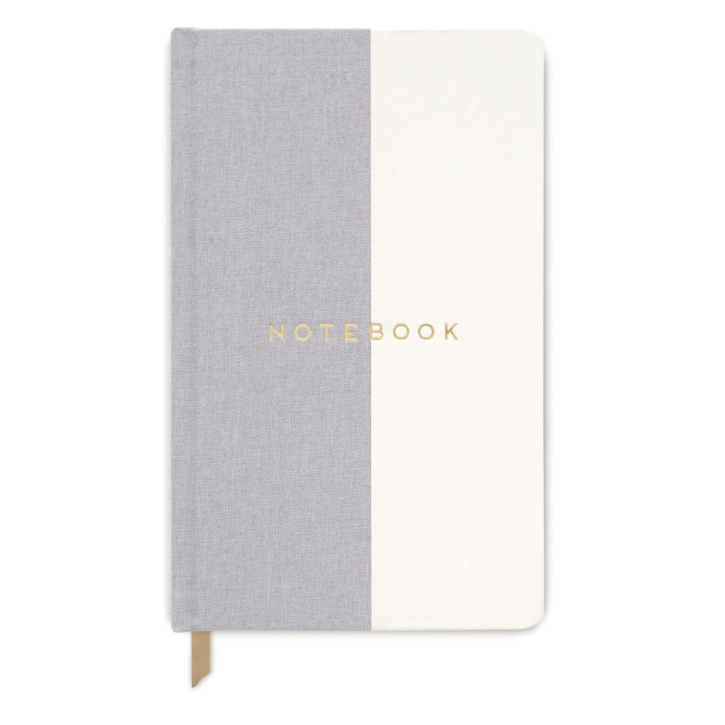 Grey Halfsies Cloth Notebook