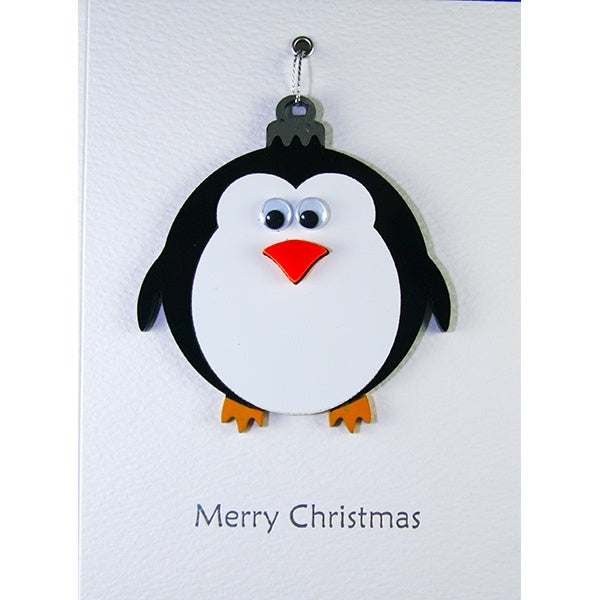 Penguin Bauble Christmas Card