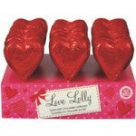 Red Foiled Milk Chocolate Love Lolly