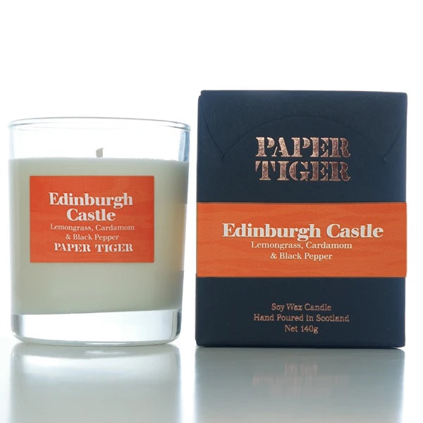 Paper Tiger Edinburgh Castle  Lemongrass, Cardamom & Black Pepper Medium Candle