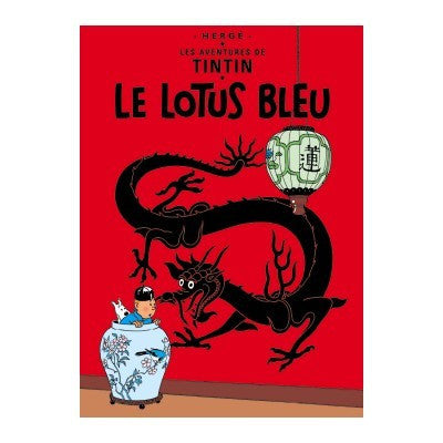 Le Lotus Bleu Tintin Postcard