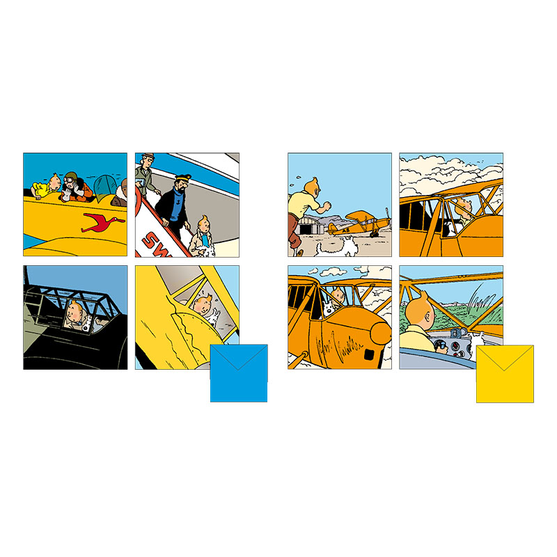 Tintin Plane Greetings  Card