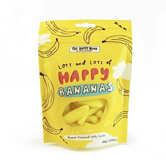 Happy News Banana Flavoured Jelly Sweets