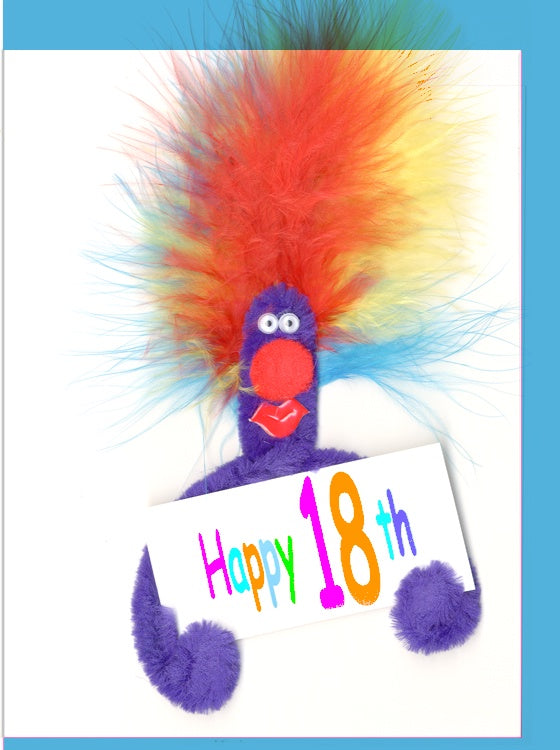 18th Puffy Birthday Card