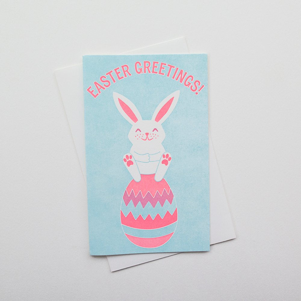 Easter Greetings Bunny Card
