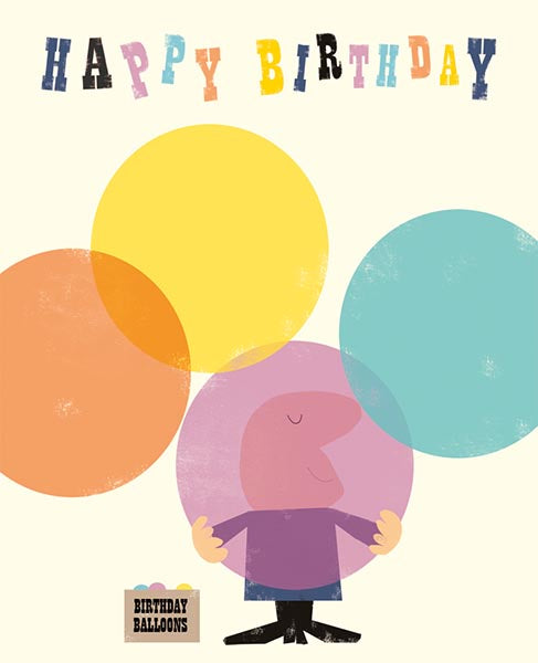 Birthday Balloons Happy Birthday Card