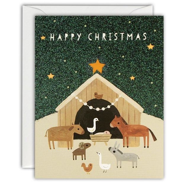 Animal Nativity Mini Pack of 5 Cards