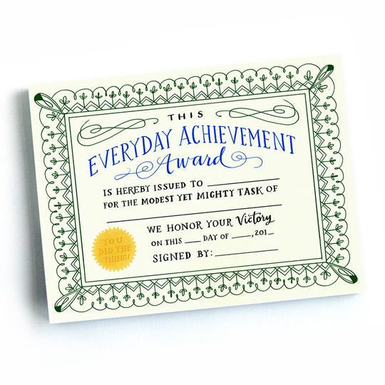Everyday Achievement Award Notepad