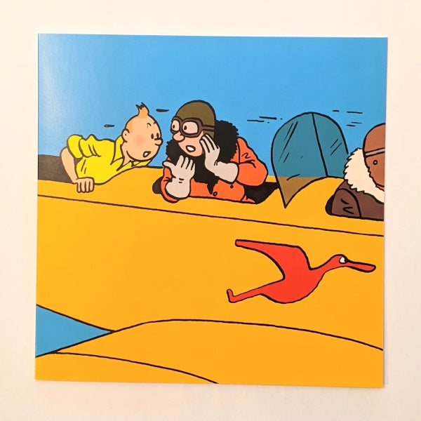 Plane Communication Tintin Card