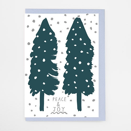 Peace and Joy Christmas Tree Card