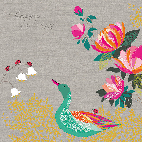 Happy Birthday Duck and Coronet Card