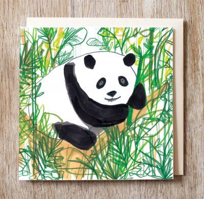 Panda In The Jungle Card