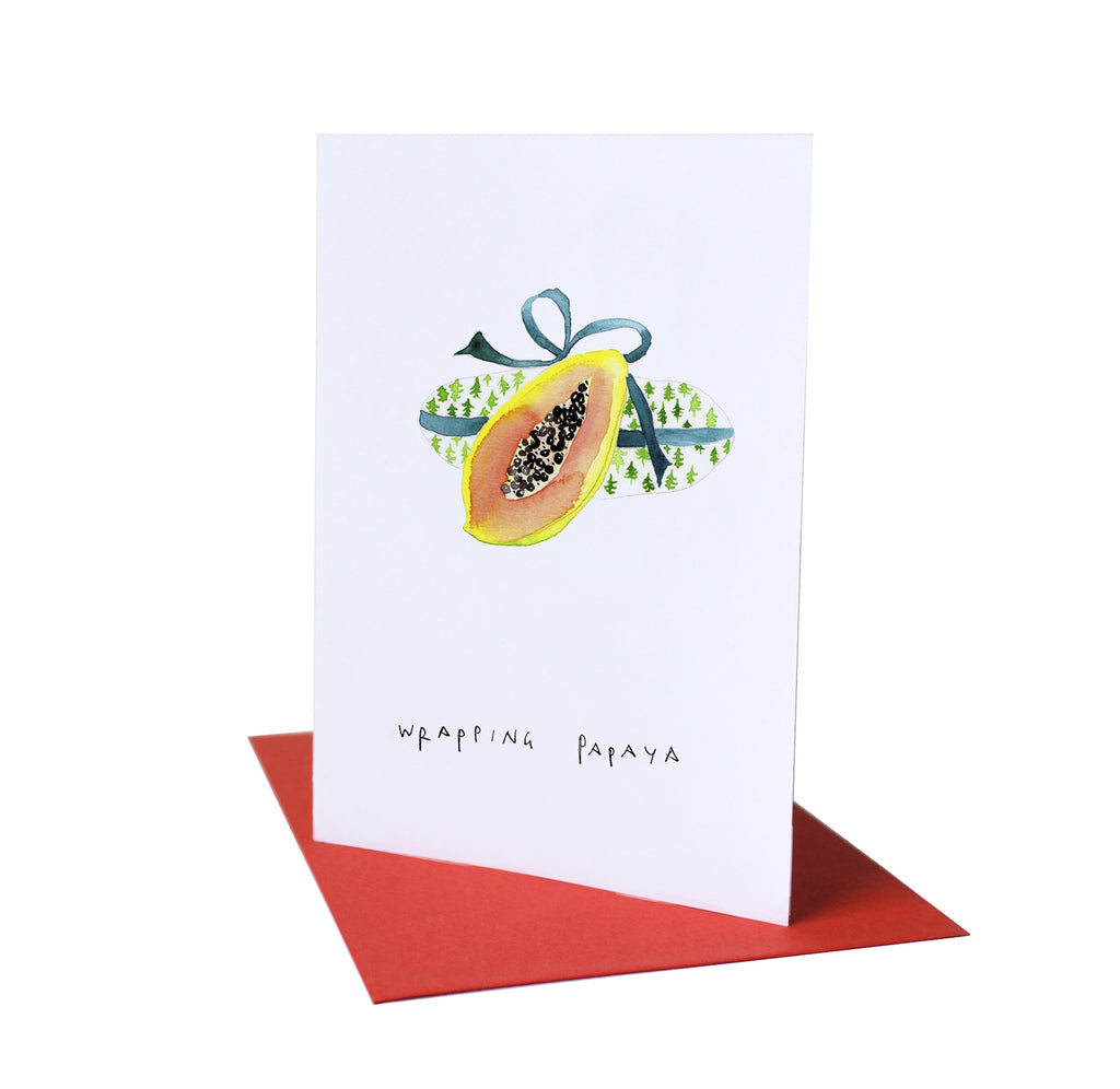 Wrapping Papaya Card