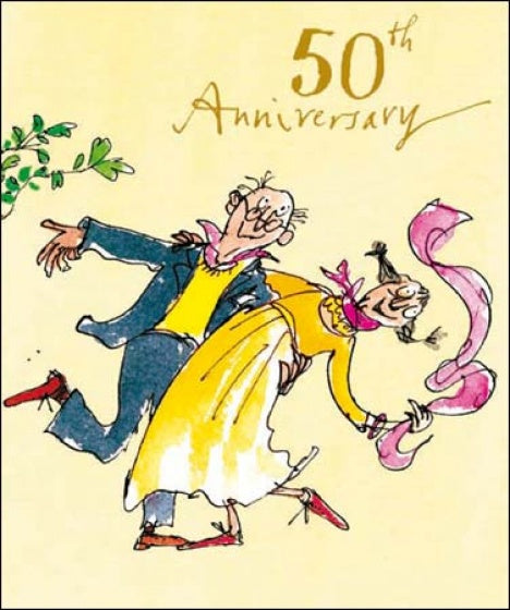 Whirlwind Romance Quentin Blake 50th Anniversary Card