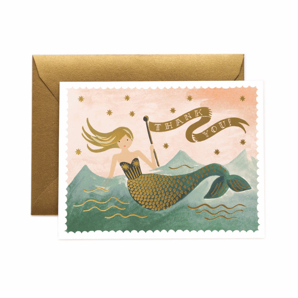 Mermaid Thank You Card