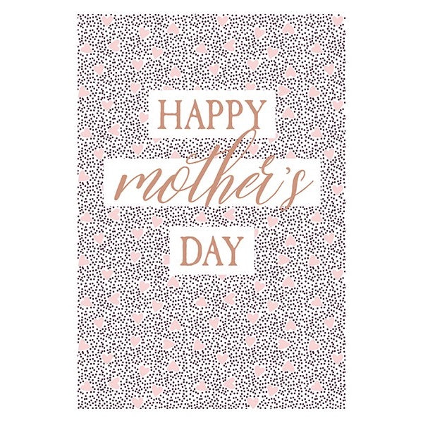 Mother's Day Pink Hearts Card