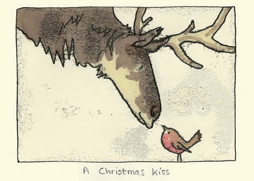 A Christmas Kiss 2 Card