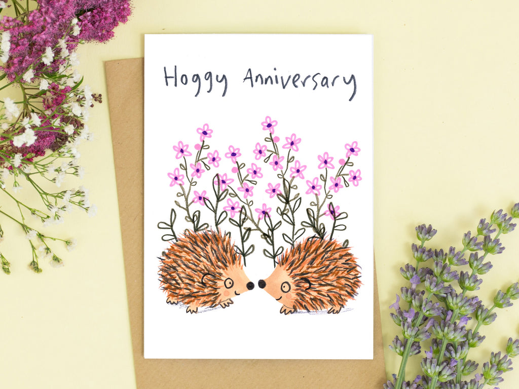 Hoggy Anniversary Card