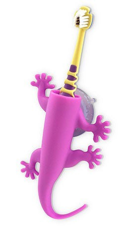 Larry the Lizard Toothbrush Holder Purple