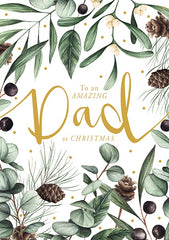 Amazing Dad Foiled Christmas Card