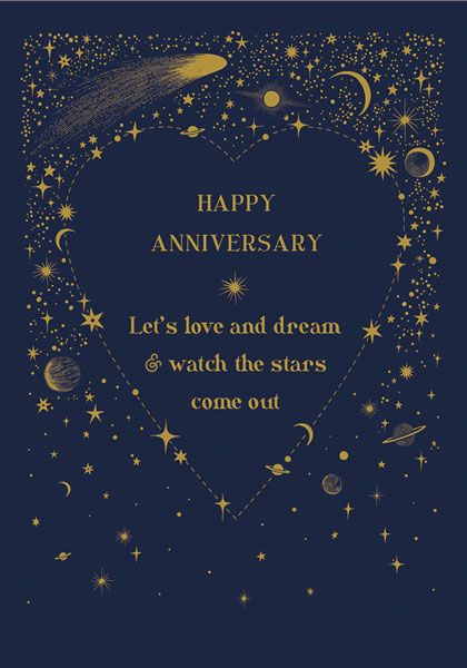 Let’s Love and Dream Anniversary Card