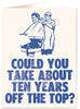 Off The Top Birthday Card