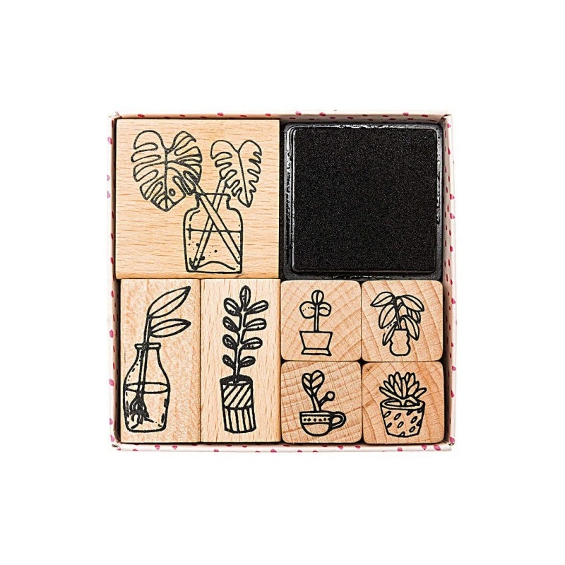 Hygge Plants Stamp and Ink Set