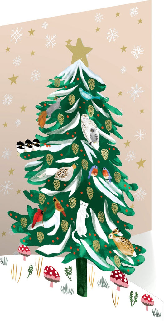 Christmas Conifer Laser Cut Card
