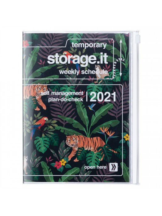 Storage Cover Black Jungle 2021 Diary