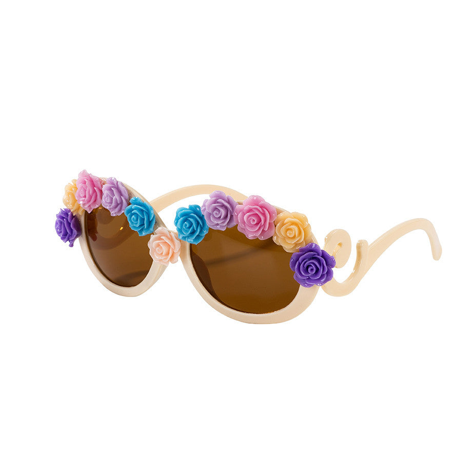 Flower Encrusted Sunglasses