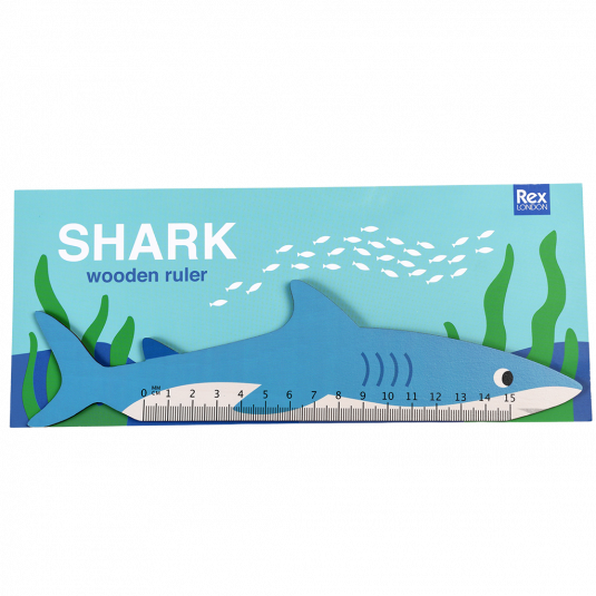Shark Wooden Ruler