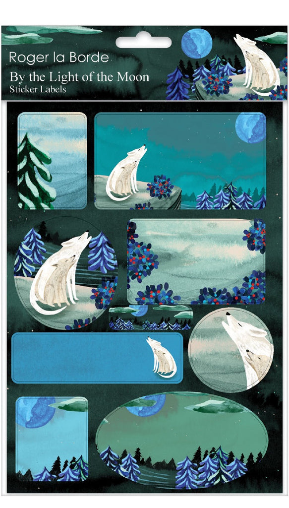 By The Light Of The Moon Sticker Labels