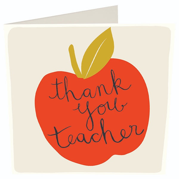 Apple Thank You Teacher Card