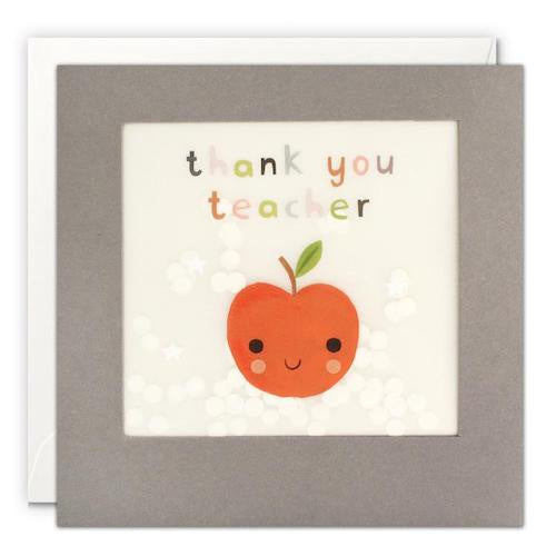 Thank You Teacher Apple Shakies Card