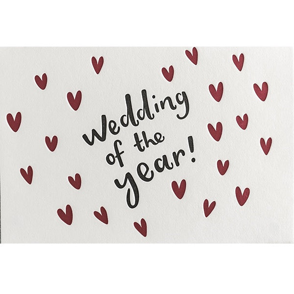 Wedding of the Year Letterpress Card