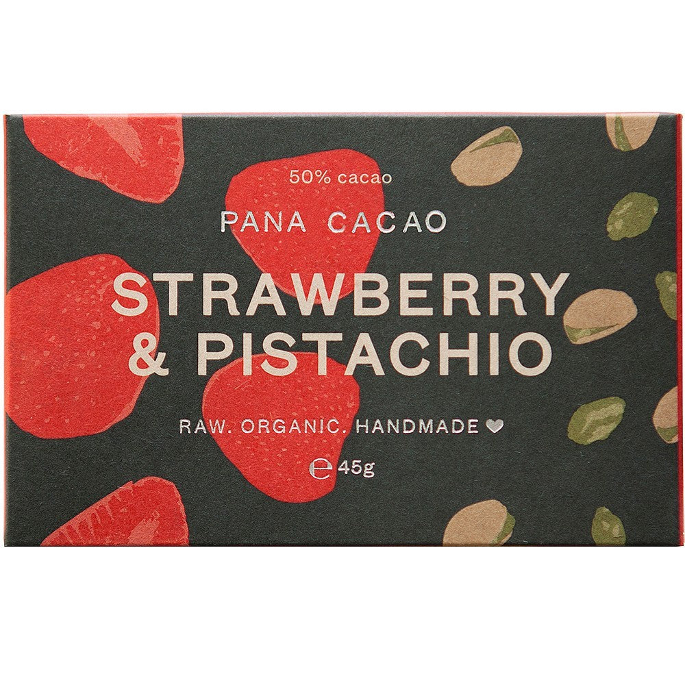 Strawberry and Pistachio Organic Chocolate