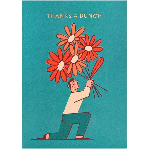 Thanks A Bunch Flowers Card