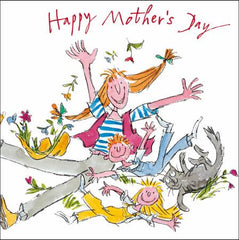Kids & Cat Mother's Day Card