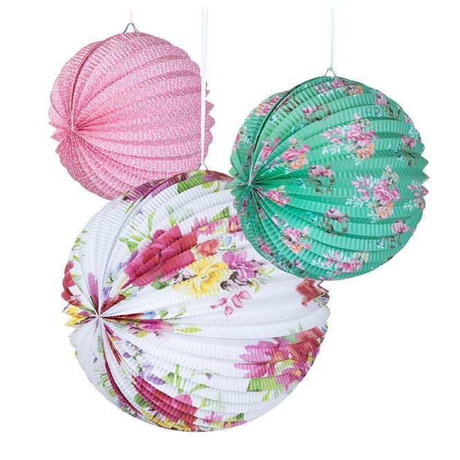 Floral Paper Lanterns