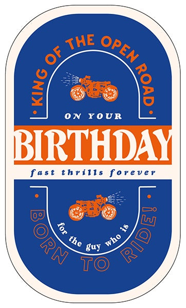King Of The Open Road Birthday Card