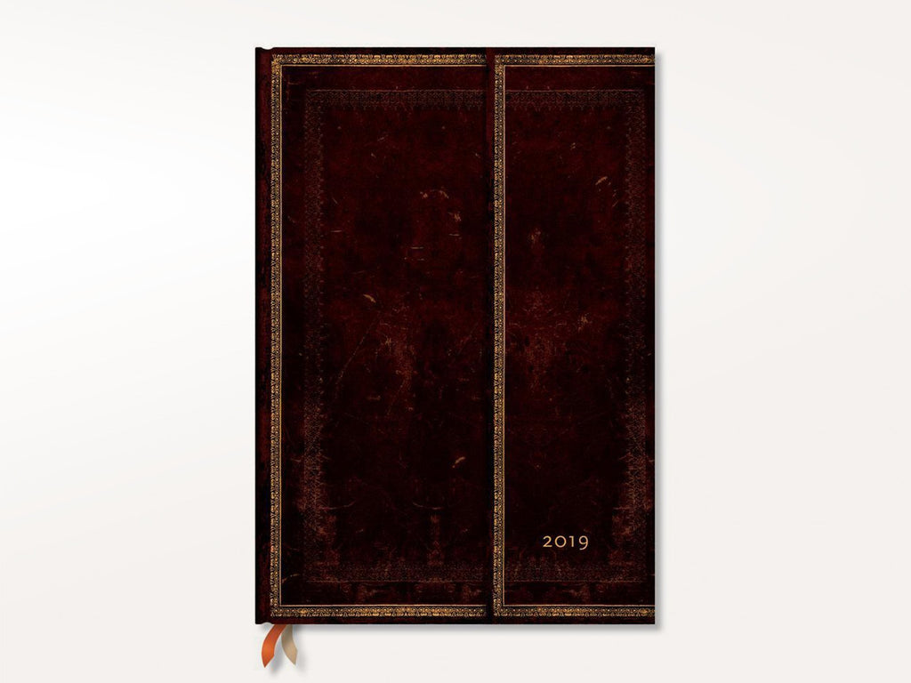 2019 Black Moroccan Extra Large Weekly Diary