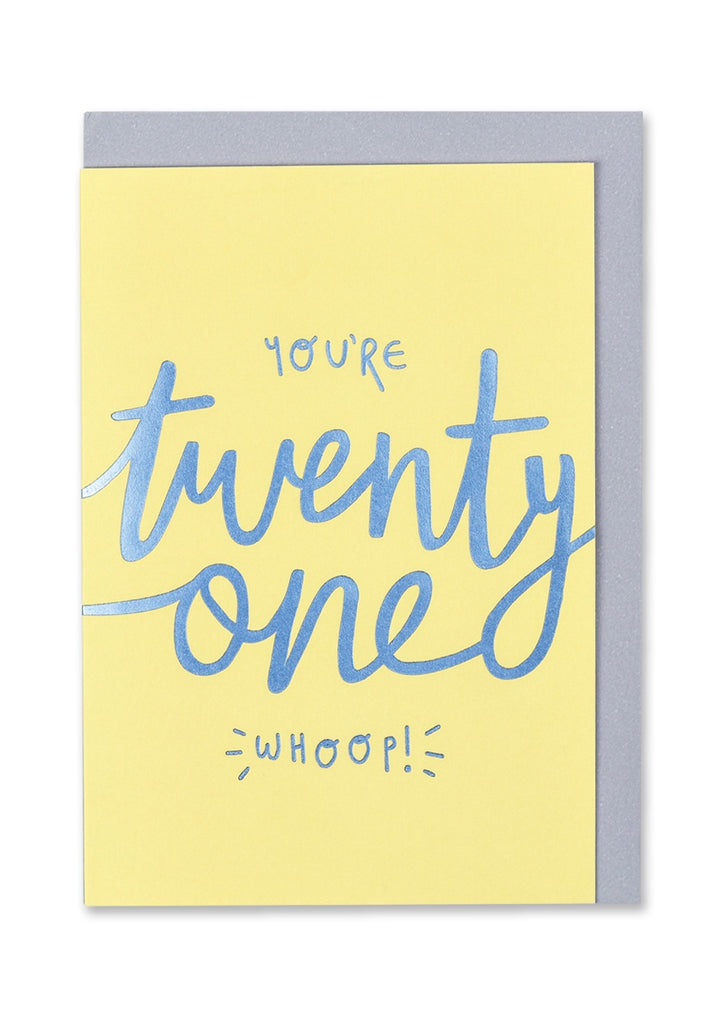 You're Twenty One Whoop Card