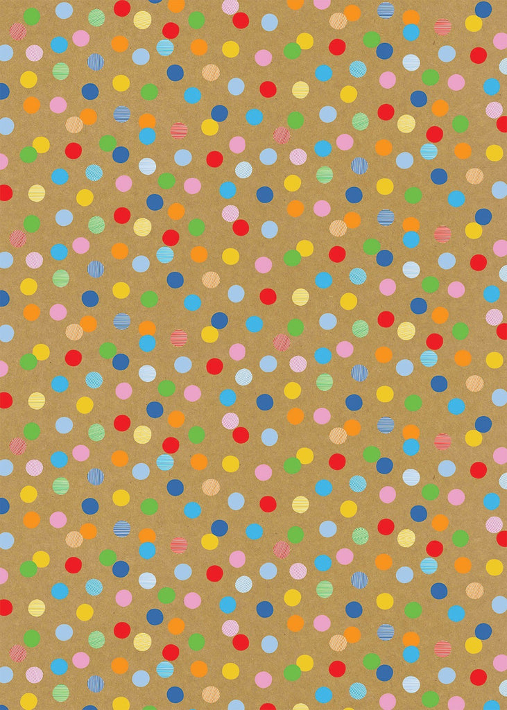 Colour Dot Craft Gift Wrap