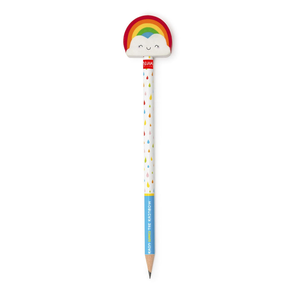 Pencil With Rainbow Eraser