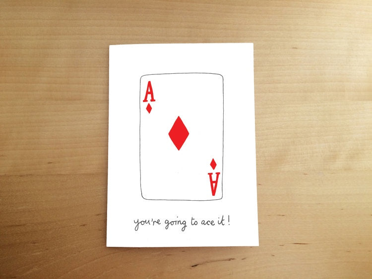 You're Going To Ace It Card