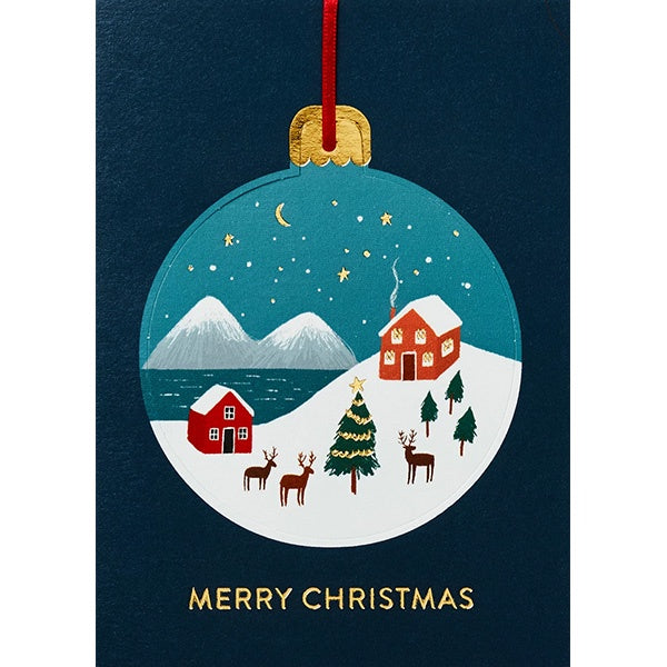 Winter Wonderland Bauble Christmas Card