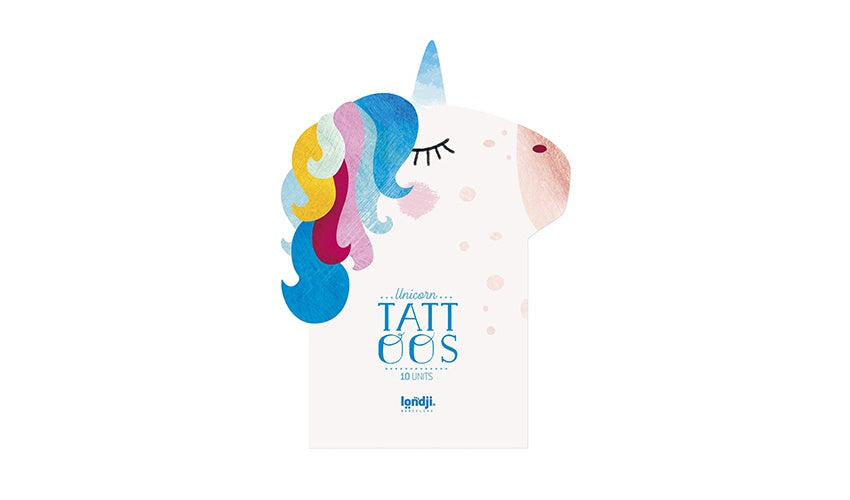 Temporary Tattoos Unicorns Set of 10