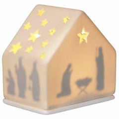 Nativity Crib Light House Decoration
